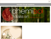Tablet Screenshot of chemisol.it